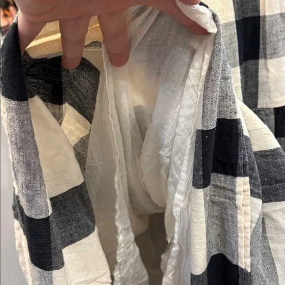 🔥FLASH SALE! Tribe Alive Black and Cream Linen Maxi Dress - Picture 7 of 8